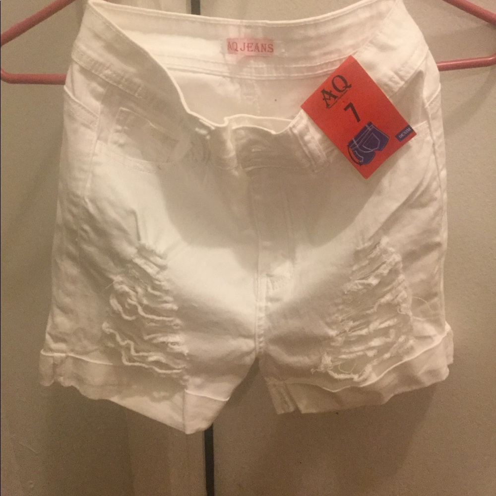 AQ Jeans distressed shorts